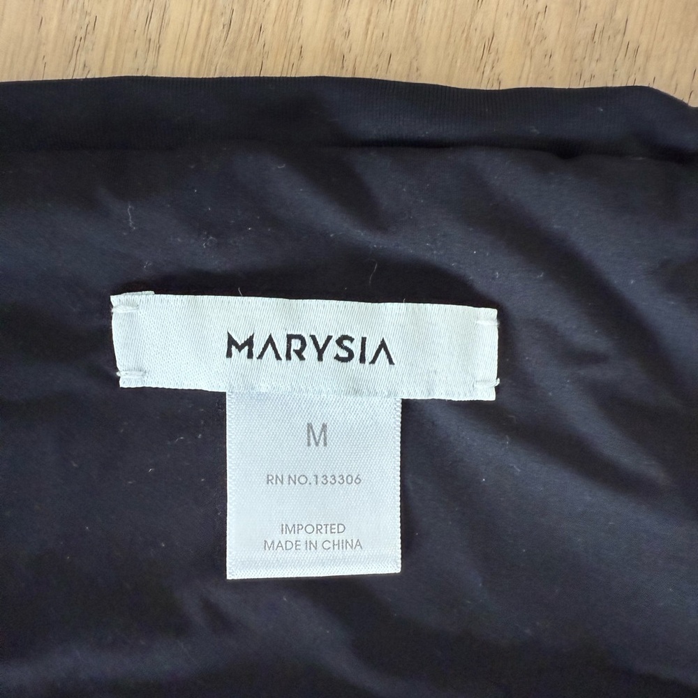Marysia Swim Black venice knot tie one shoulder Bikini (size S top & M bottoms) - Picture 3 of 11